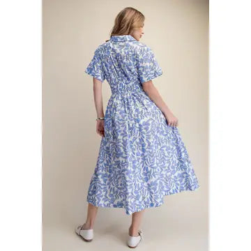 Collar Neck Button Down Dress