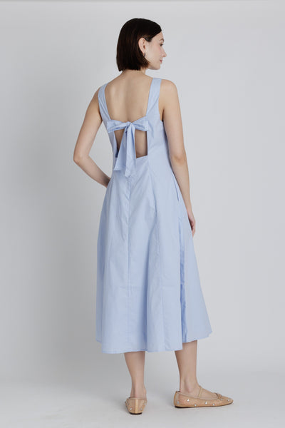 Keyhole Knotted Midi Dress