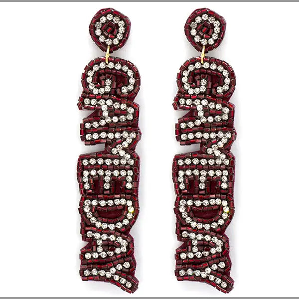 Game Day Beaded Earrings