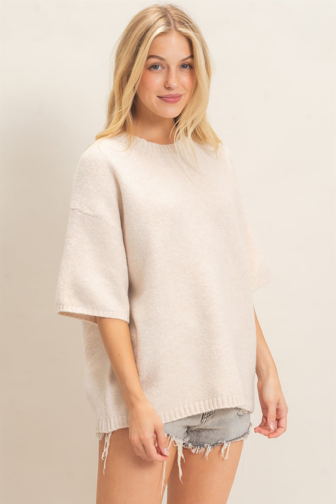 Oversized Drop Shoulder Sweater