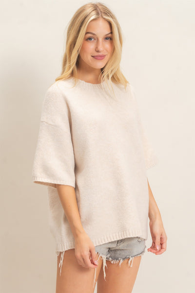 Oversized Drop Shoulder Sweater