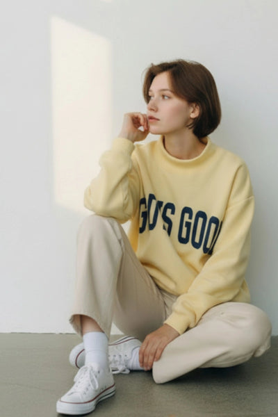 'Jesus & God Is Good' Reversible Sweatshirt