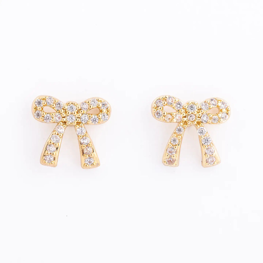 Michelle McDowell Holiday Bow Earrings