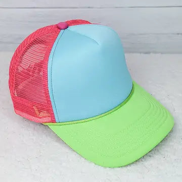 Tricolor Foam Trucker Hat