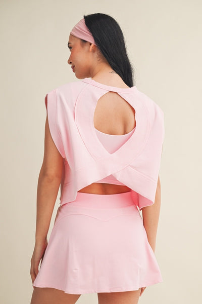 Mineral Wash Open Back Top