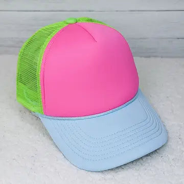 Tricolor Foam Trucker Hat