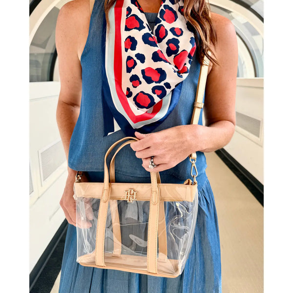 Molly Clear Mini Tote Gold