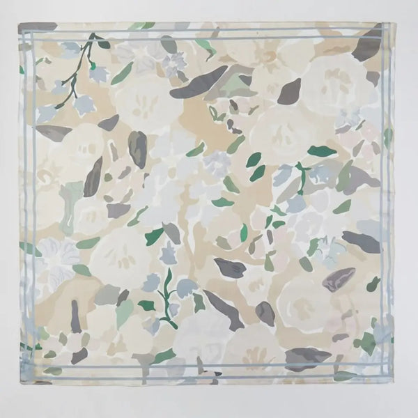 Abstract Flower Garden Square Bandana Scarf