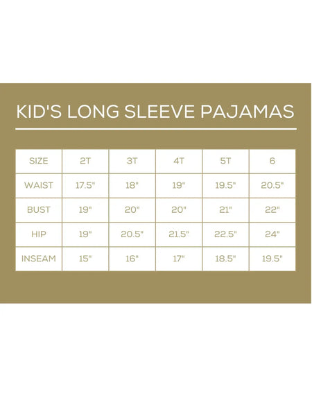 Kids Nutcracker Waltz Long Sleeve Pajama Set