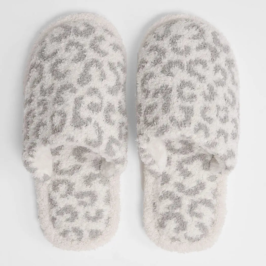 Winter Luxury Soft Leopard Pattern Slipper