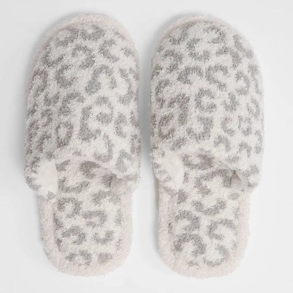 Winter Luxury Soft Leopard Pattern Slipper