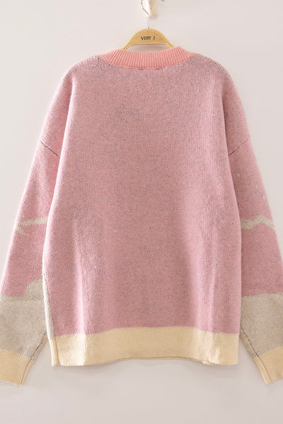 Snowy Puppy Knit Sweater
