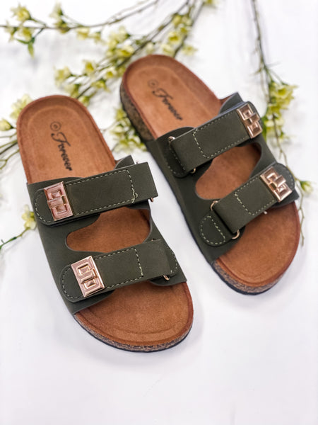 Isla Double Strap Slide Sandal