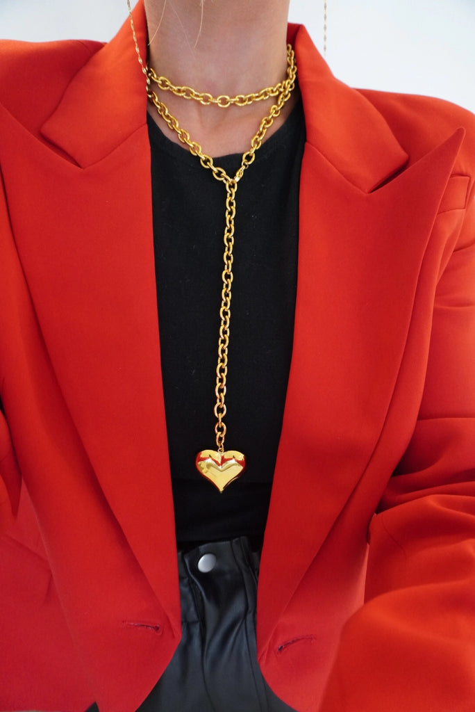 Wrap Around XL Heart Necklace