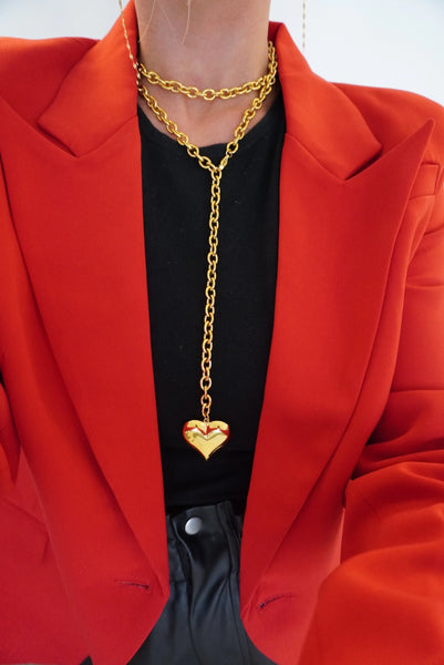 Wrap Around XL Heart Necklace