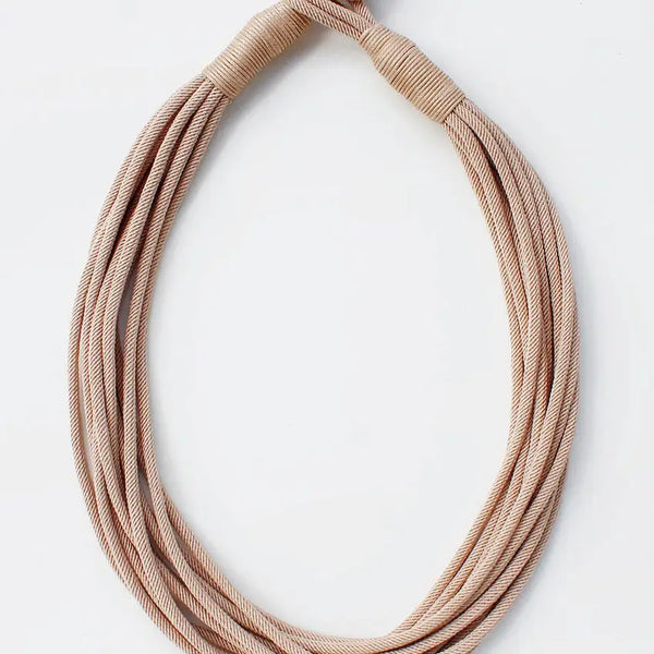 Natural Rope Strand Necklace, Multiple Colors