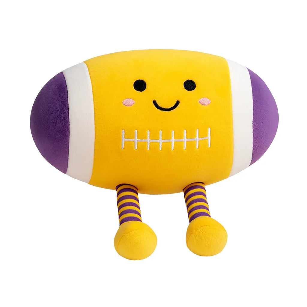 Purple & Gold Football Squishy Snuggle Plushie