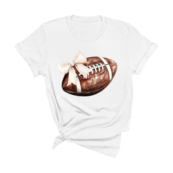 Gameday Football Bow T-Shirt