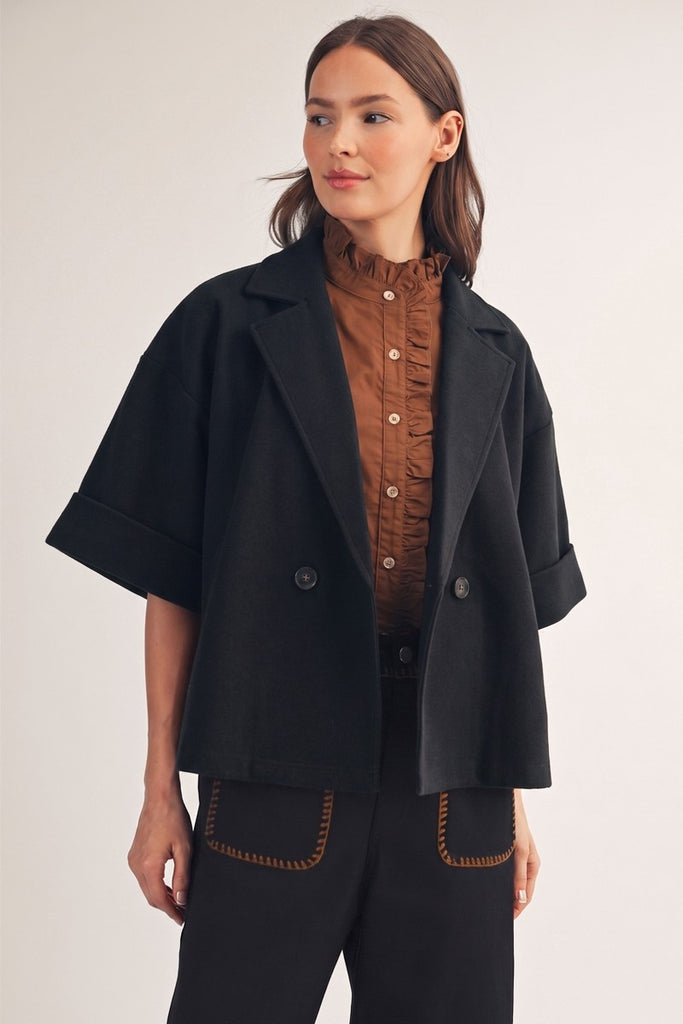 Double-Breasted Short Coat