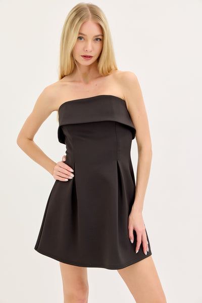 Scuba Tube A-line Mini Dress