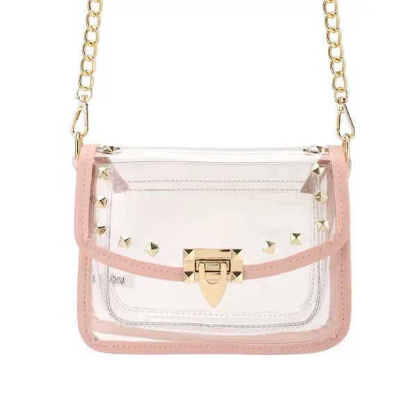 Clear See Thru Shoulder Crossbody Handbag