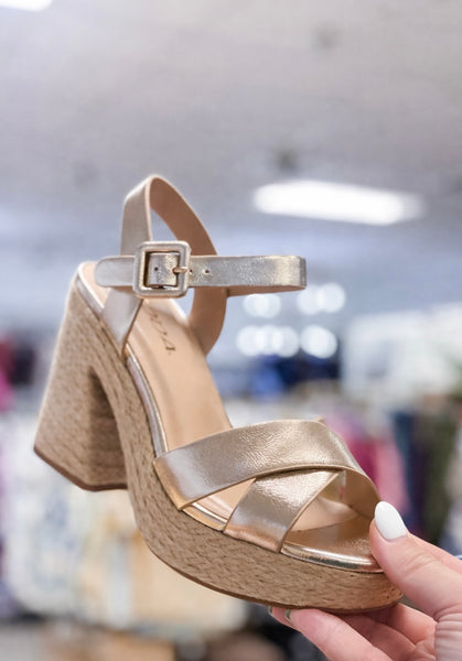 Soda Noble Cross Strap Wedge