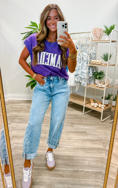 Gameday Boxy Cropped Terry Top