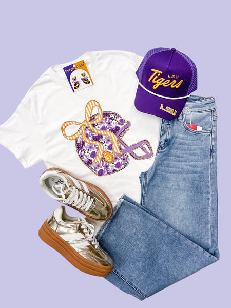 Chinoiserie Coquette Football Helmet Tee
