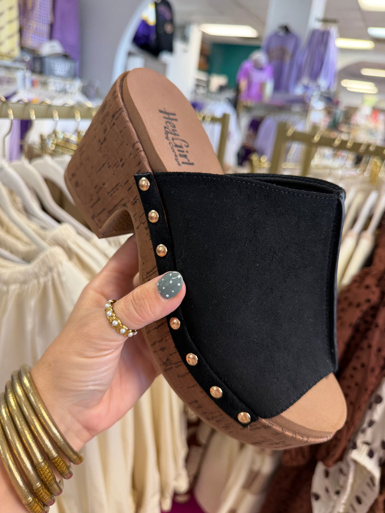Corkys Gaslight Faux Suede Wedge