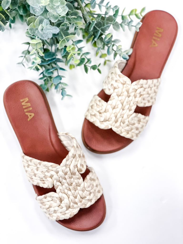 Mia Poet Braided Rope Strap Sandal