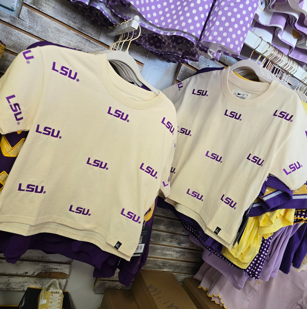 Lsu Ritter Heavyweight Crop Tee