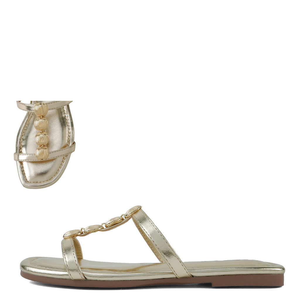 Soda Afton Seashell Strap Sandal