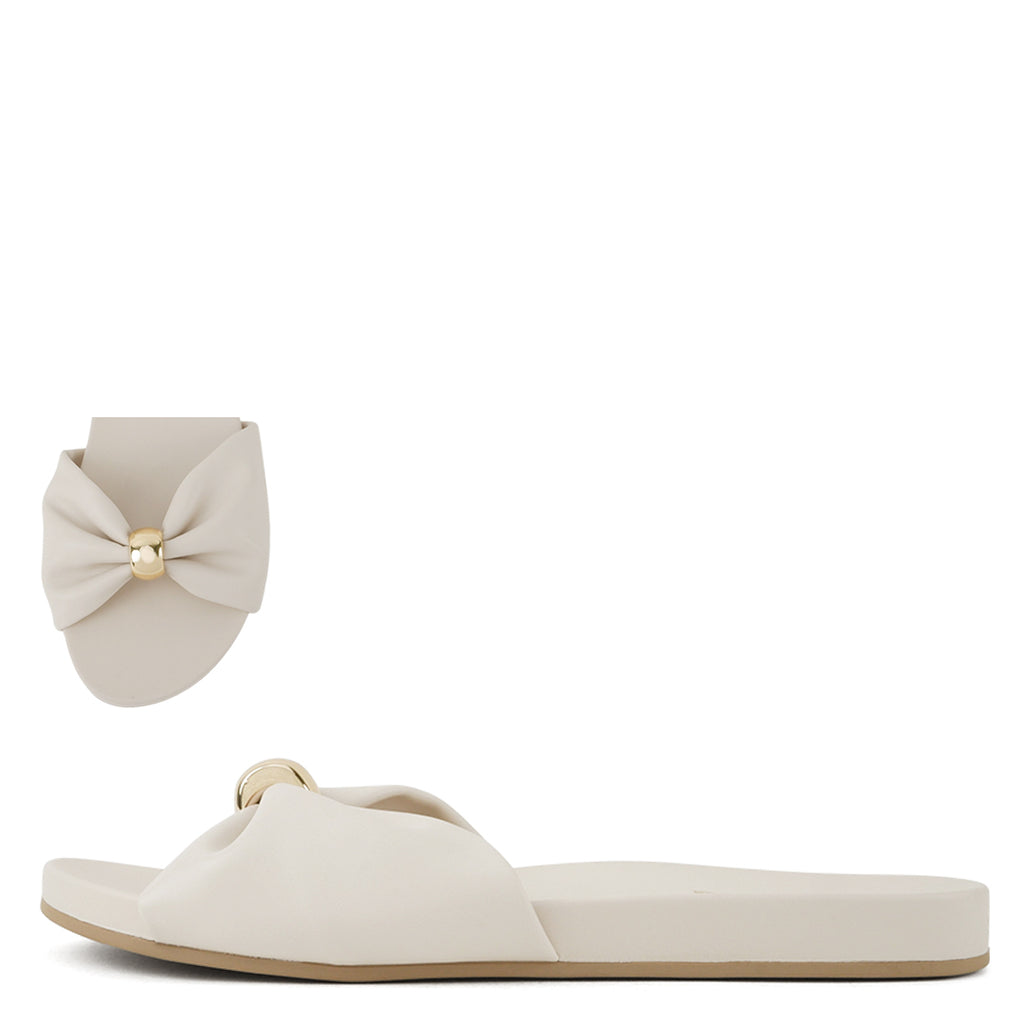 Soda Analog Bow Slide Sandal