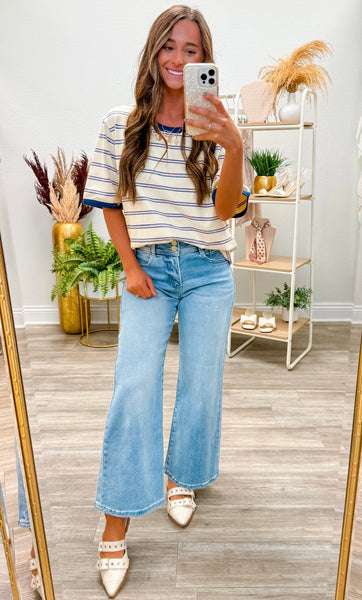 Striped Cotton Relaxed Fit Tee