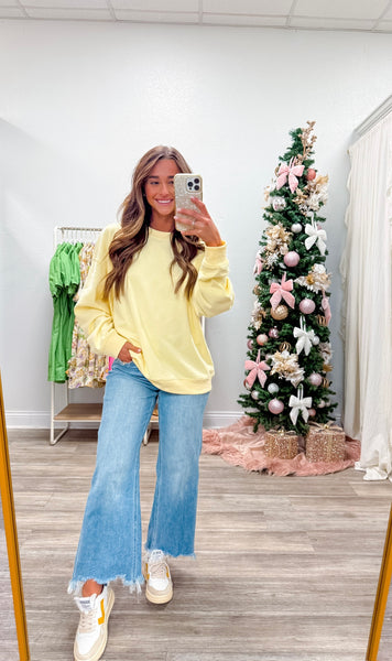 French Terry Cozy Pastel Sweatshirt