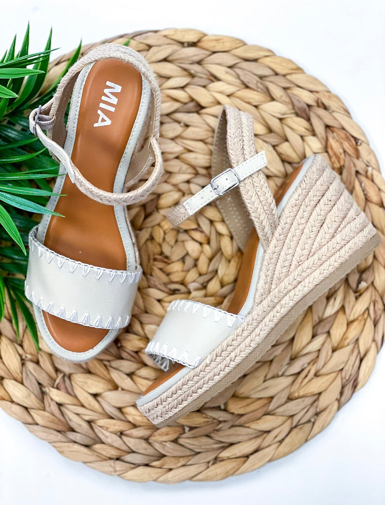 Mia Becky Rope Wedge Sandal