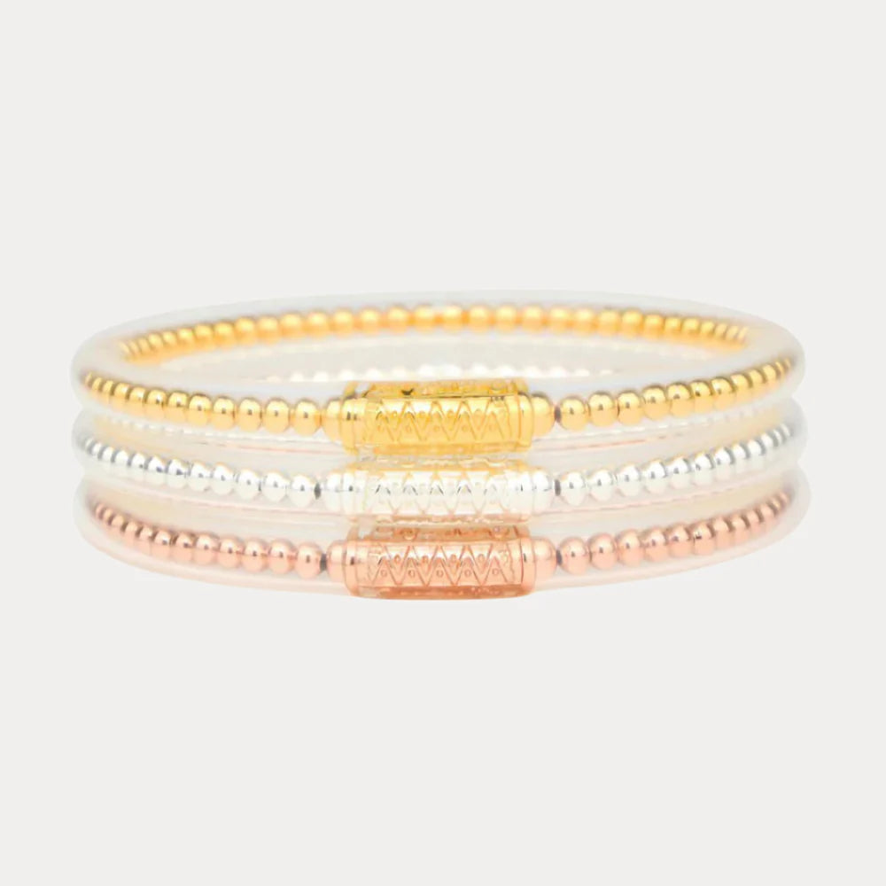 BuDhaGirl BIBI Serenity Prayer Bangles (Set of 3)