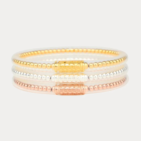 BuDhaGirl BIBI Serenity Prayer Bangles (Set of 3)