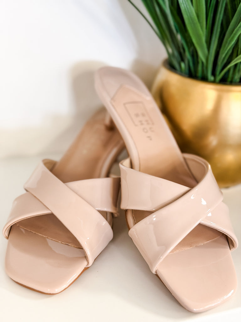 ShuShop Emma Criss Cross Strap Kitten Heel