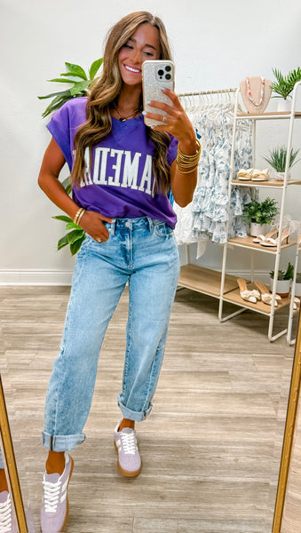 Gameday Boxy Cropped Terry Top