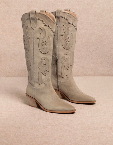 Mi.iM Audrey Suede Tall Western Boot