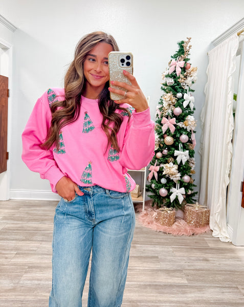 Mary Square Sarah Green Trees Sweatshirt