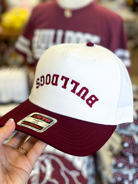 Upside Down Bulldogs Embroidered Trucker Hat