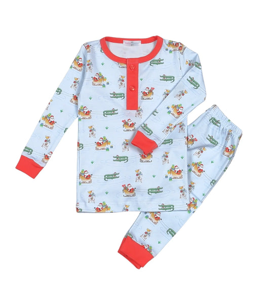 Cajun Christmas Pima Loungewear Pants Set