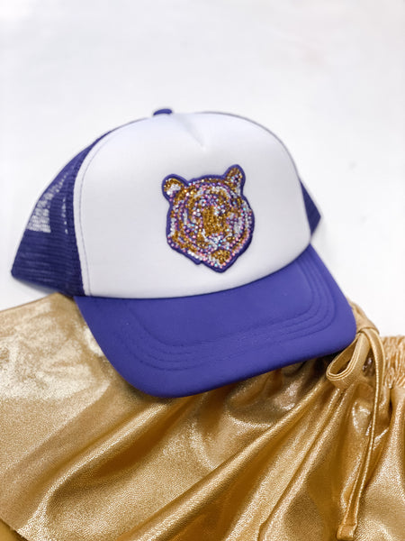 Girl's Tiger Face Trucker Hat