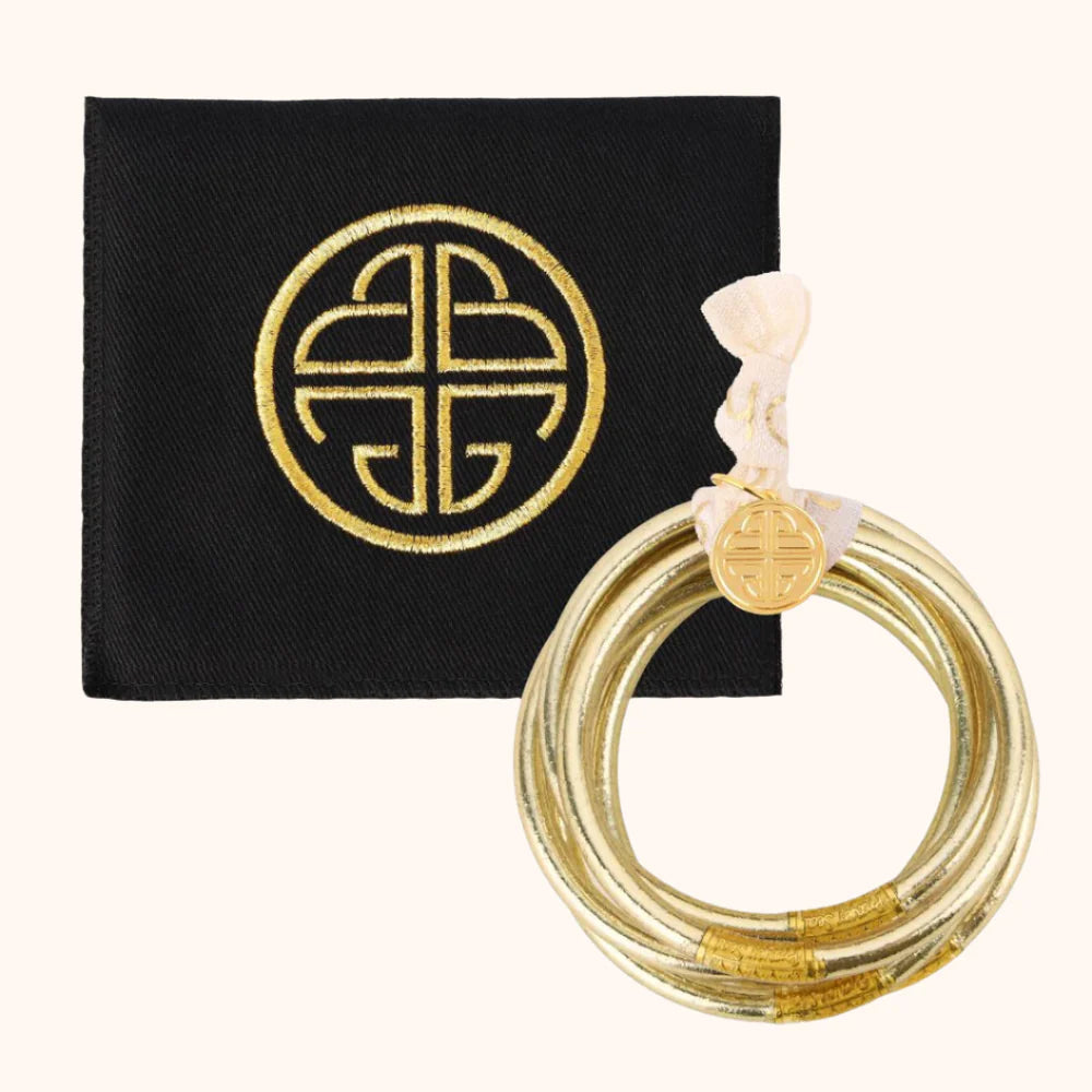 BuDahGirl Etoile Serenity Prayer Bangles (Set of 3)