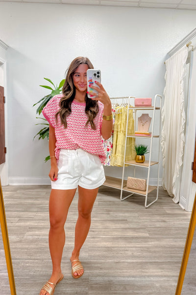 Textured Knit Casual Comfy Top