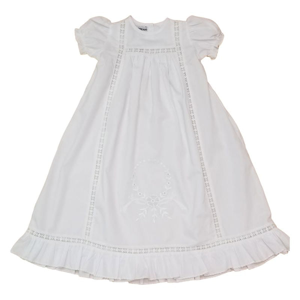 Veniecia Embroidered Flower Wreath Day Gown