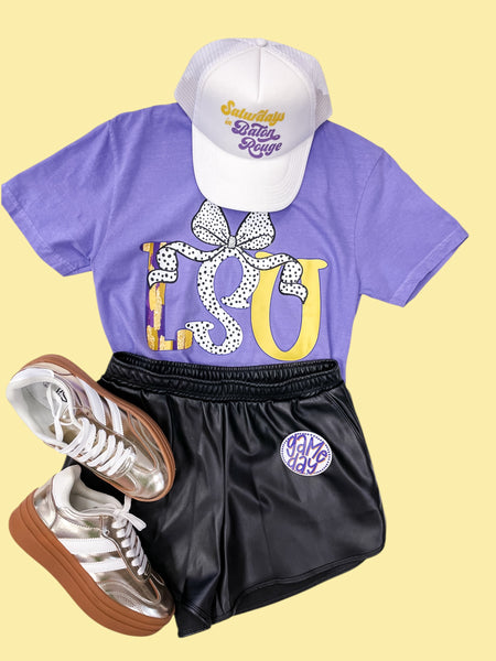 Lsu Coquette Bow Graphic Tee