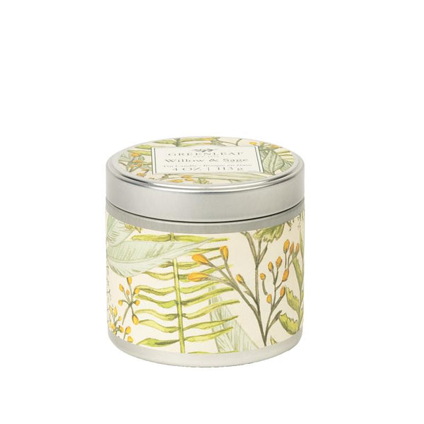 Greenleaf Tin Candle